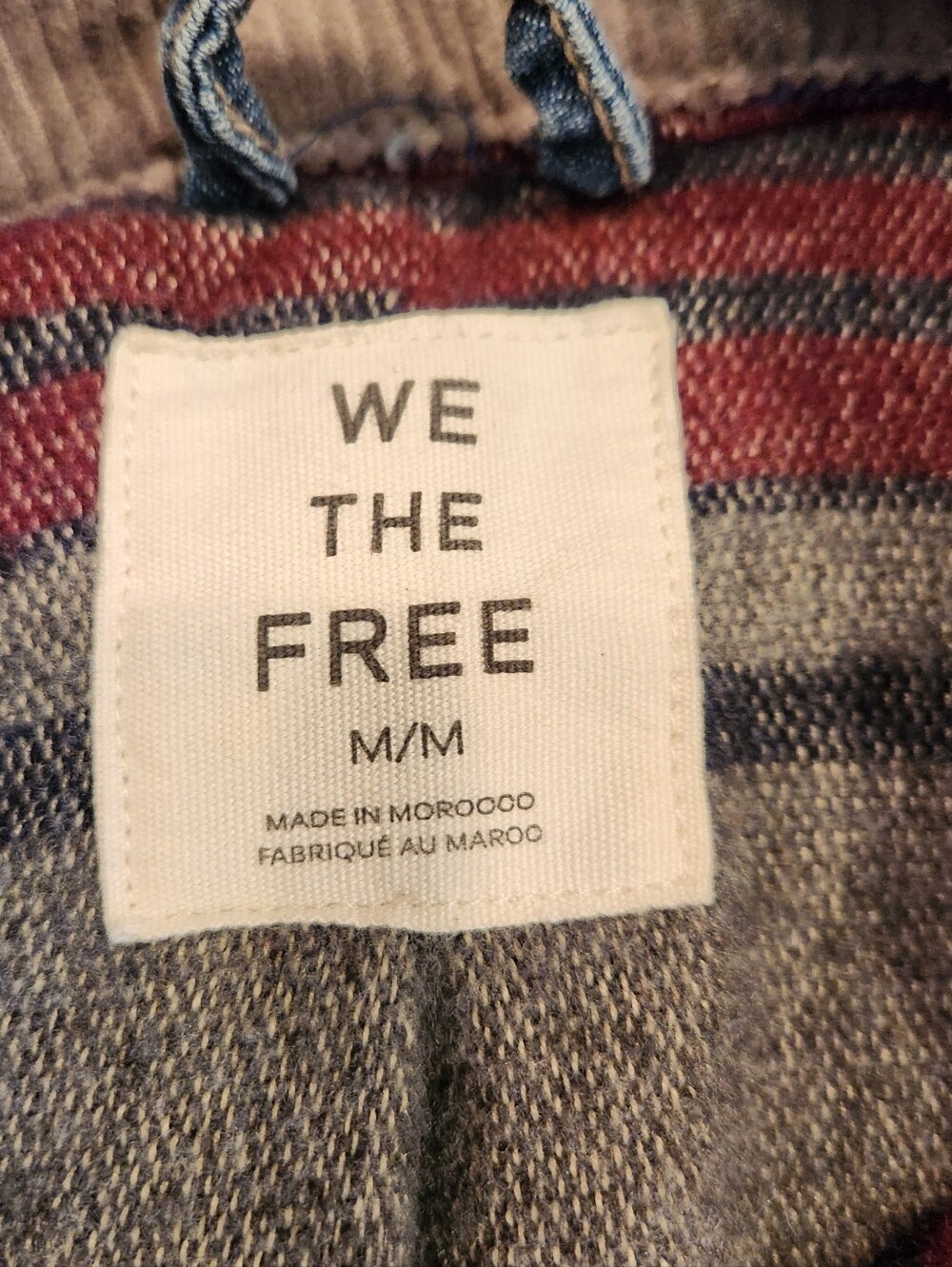 Free People/We The Free Sweet Talk Denim Barn Coat Size M Utility/Jean Jacket - Picture 13 of 16